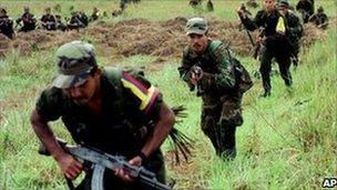 Farc members in training (archive photo)