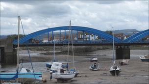 Foryd Road Bridge in Rhyl, Denbighshire