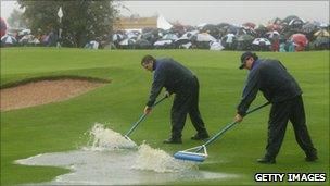 Ryder Cup rain