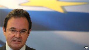 Greece"s Finance Minister George Papaconstantinou