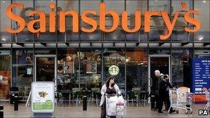 Sainsbury's store in east London