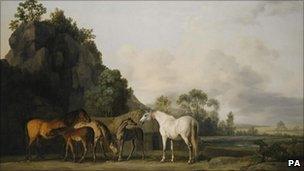 George Stubbs' Brood Mares and Foals