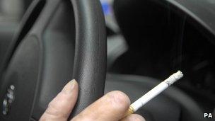 Smoking in car