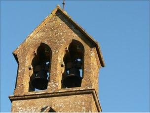 The belfry of a rural church