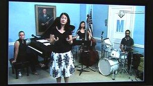 telepresence in a jazz music class