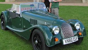 Morgan sports car being raffled