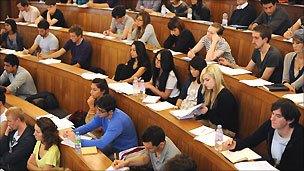 Students in a lecture