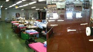 Beune's factory in Devecser before and after