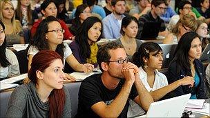 Students in a lecture