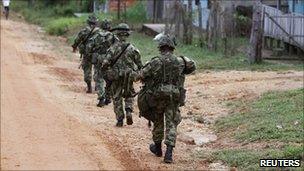 Colombian soldiers (file)