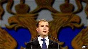 Russian President Dmitry Medvedev