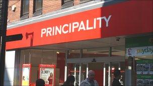 The Principality Building Society in Wrexham