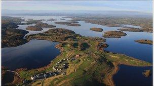 lough erne resort aerial view