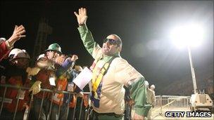 Mario Sepulveda, 39, is the second miner to exit the rescue capsule