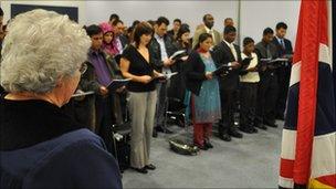 Citizenship ceremony in Ealing