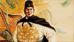 Portrait of Chinese admiral Zheng He