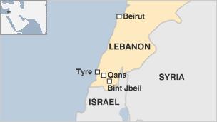 Lebanon Map