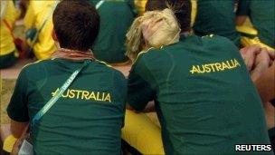 Australian athletes in Delhi