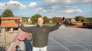 Michael Eavis, owner of worthy farm and host of the Glastonbury festival