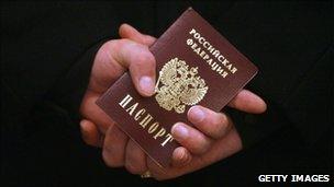 A Russian passport