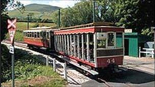 A Manx tram - picture courtesy of the Isle of Man government