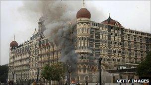 The Taj Mahal hotel, Mumbai, November 29, 2008