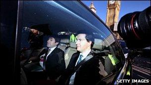 George Osborne leaves the House of Commons