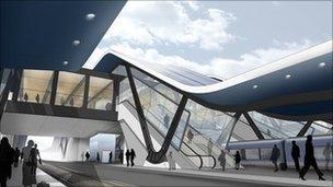 Plans for Reading railway station.