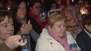 suicide vigil west belfast