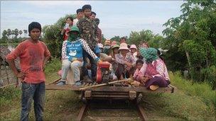 Bamboo train