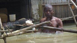 Benin flood victim