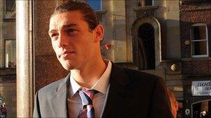 Andy Carroll at Newcastle Crown Court