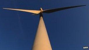 A wind turbine