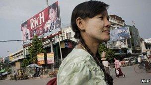 Burmese woman in Mandalay, file image