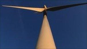 A wind turbine