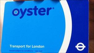 An Oyster card