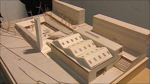 Model of new Edinburgh Sculpture Workshop venue