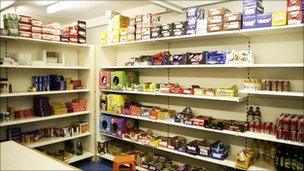 Tuck shop at Magilligan prison