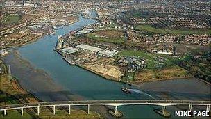 The River Orwell at Ipswich