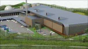 Artist's impression of recycling centre