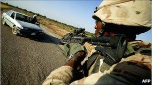 US soldier in Iraq in 2004, file image