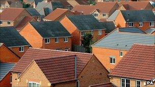 A housing estate in Derbyshire