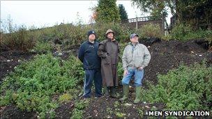 Sheila Shacksmith (middle) and other residents