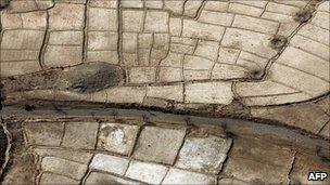 Aerial view of Paktika province, Afghanistan