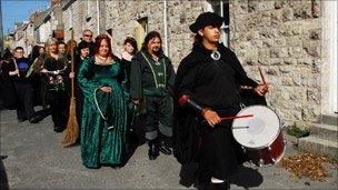 A pagan procession