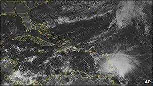 Position of Tomas at 1745 GMT