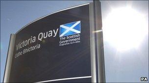 Gaelic Scottish government sign