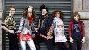 A recent incarnation of The Slits, with Ariane Daniele Forster second left.