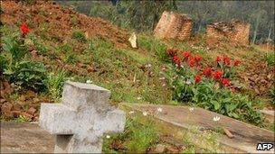 Memorial at Nyange church