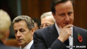 Nicolas Sarkozy and David Cameron